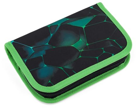 TOPGAL Penn - Federmäppchen für Jungen/Kinder mit Zwei Klappen, gepolstert, mit Stundenplan und Gummischlaufen. (Penn 25019)