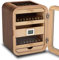 Desktop Zigarren Humidor mit digitalem Hygrometer,Schubladendesign für einfachen Zugriff,Zigarren Humidor Box kann 110 Zigarren,Geschenk für Männer,A
