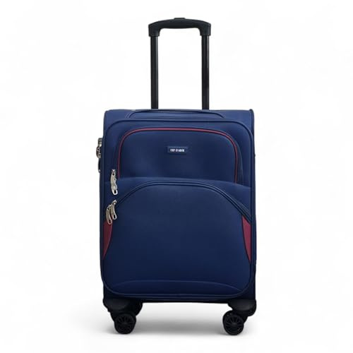 Cabin Carry on Suitcase 20 Lightweight 4 Wheels Spinner 3-Digit Combination Lock Soft Shell Luggage Hand Luggage Flight Bag for EasyJet Ryanair Birtish Airways and All Other Airlines 54x38x21