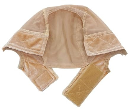 Perückenhaube 1 Stücke Weibliche Stirnband Perücke Kappe 9x16/4x5 Spitze For Machen U Teil Kappen Zu Tragen Nude Haar Netz zum Fixieren der Perücke(1pcs 4X5 beige)