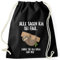 MoonWorks Turnbeutel mit Faultier Alle Sagen ich sei faul, dabei tue ich doch gar nix! Hipster Beutel Tasche Sportbeutel Gymsac Gymbag schwarz Unisize