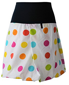 dunkle design Damen Rock Ballonrock A-Linie aus Baumwolle