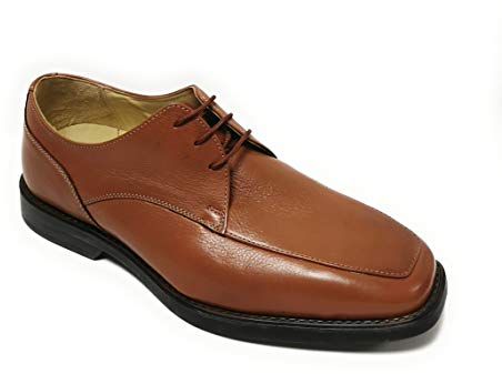 Manz Softflex Ago H Cow-Milled Gummi Herren Schuhe Schnürhalbschuhe 148003-03-177 Cognac (43 EU)