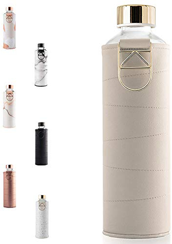 EQUA Trinkflasche beige, goldfarben, 750 ml, MM faux BE