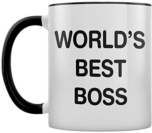 Grindstore Tasse World's Best Boss Deux Tons Noir