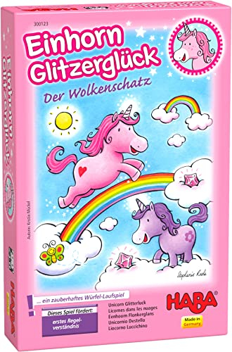 HABA Kinderspiel Einhorn Glitzerglück- Der Wolkenschatz (DU)