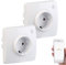 Luminea Home Control WiFi-Steckdosen Alexa: 2er-Set WLAN-Unterputz-Steckdosen, kompatibel mit Amazon Alexa (WLAN Unterputz-Steckdose mit App, Alexa Einbausteckdose, Programmierbare)