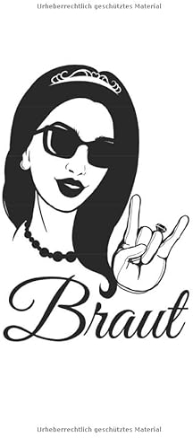Metal Bride Notizbuch: Heavy Metal Notizheft A5 blanko Malbuch Notizblock für Braut Journal Skizzenbuch Geschenk für Brautpaar Heft Zeichenbuch