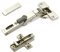 2 x Salice Universalscharniere 110° Bohrbild T52 für abgerundete, überfälzte und profilierte Türen mit Kreuz-Montageplatte Höhe 3 mm Exzenterverstellung, Scharnierarmabdeckung