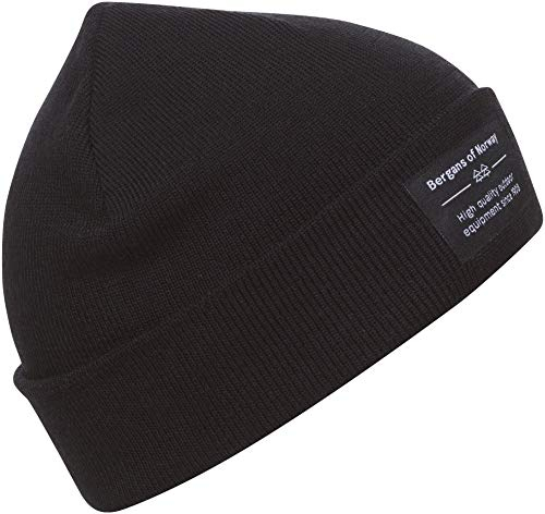 Bergans Fine Knit Mütze, Black, One Size