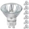 Vinaco GU10 Halogen Leuchtmittel, 6er-Pack Gluhbirn GU10 25W Lange Lebensdauer, GU 10+C 230V 25W Dimmbar Warmweiß 2800K, Hoher Output Leuchtmittel GU 10 Halogen 25 W für Schienenlicht, Einbauleuchte