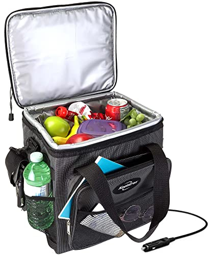 Cool Bag 13L Cool Box Insulated Cooler Bag Soft Hard Sided Thermal Bag Car Mini Fridge Keep Food Drinks Warm Cold Lunch Cool Bag for Picnic Camping Fishing Travel Outdoor Activities Black