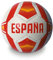 Mondo Sport - Pallone da Calcio Cucito ESPANA, Misura 5, 400 g, Colore Bianco, Rosso, Giallo - 23020