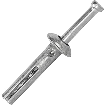 Lot de 100 chevilles à frapper en métal prémontées 6 x 30 mm