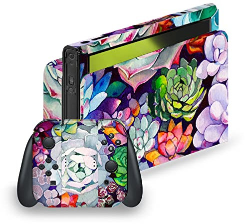 Head Case Designs Offizielle Mai Autumn Saftig Kunst Mix Vinyl Haut Gaming Aufkleber Abziehbild Abdeckung kompatibel mit Nintendo Switch OLED Bundle