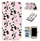 nancencen Gemalte Serie Handyhülle für iPhone 5 / 5S / SE 2016 Hülle mit Ständer, Premium PU Leder Brieftasche Schutzhülle [Anti-Kratzer] Flip Case Cover Stoßfeste Klapphülle, Panda
