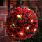 MantraRaj 28CM Solar Powered Topiary Ball 20 LED Flower Lights Dual Function Garden Sphere Great For Outdoor Decorations For Wedding Artificial Plant Backyard Balcony Garden Decor (Red)