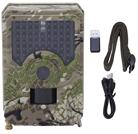 Eujgoov PR200 12MP HD 1080P Wildkamera wasserdichte IP56-Kamera Jagdkamera für Wildtiere