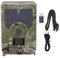 Eujgoov PR200 12MP HD 1080P Wildkamera wasserdichte IP56-Kamera Jagdkamera für Wildtiere