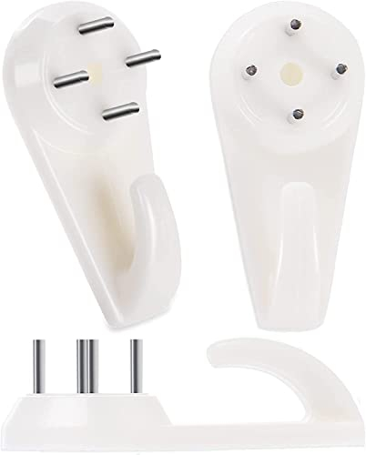 GEFIRE 50 pezzi Gancio per Unghie, Ganci da Parete Antitraccia, Ganci per Chiodi Invisibili, Set di Ganci per Quadri Muro, per Appendere Foto, Dipinti, Cappelli, Specchi e Altri Oggetti