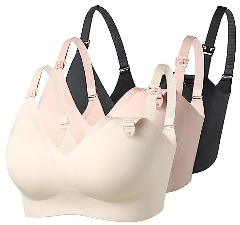 Momcozy Nursing Bras for Breastfeeding YN21 Seamless Comfort Maternity Bra