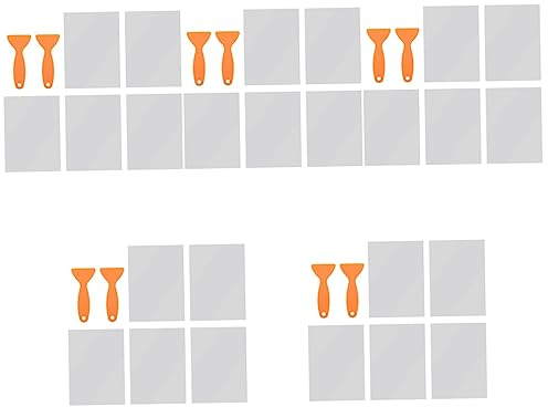iplusmile 5 Ensembles Membrane De Libération Fep Films Fep pour Imprimante 3D Films Fep avec des Spatules Spatule pour Imprimante 3D Consommables Affichage à Cristaux Liquides Plastique
