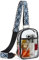 Telena Bauchtasche Damen, Durchsichtig Tasche Transparente Crossbody Bag Umhängetasche Klein Brusttasche für Frauen Stylisch Sling Bag,Schwarz
