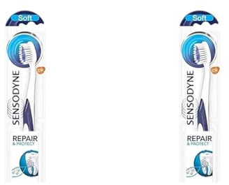 Sensodyne Complete Protection weich Zahnbürste, weich, 1 Stück, speziell entwickelt für Menschen mit schmerzempfindlichen Zähnen (Packung mit 2)