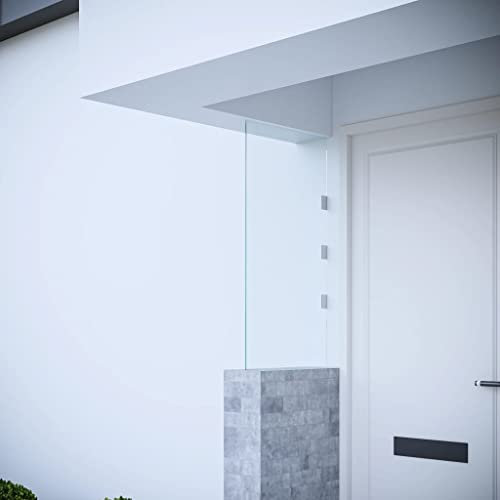 RAUGAJ Side Panel for Door Canopy Transparent 50x100 cm Tempered Glass,Item colour-Transparent