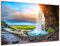 DARO Design - Wand-Bild auf 6mm HDF 70x50 cm Wasserfall Höhle - Wand-Deko Bilder Geschenk