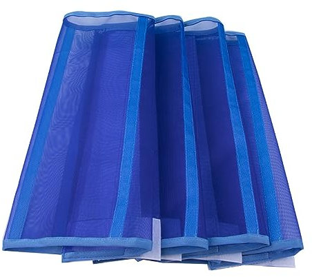 Scnvsi 4 Piezas de Bota contra Moscas para Caballos, Mallas de Malla para Moscas, Bota de Caballo Transpirable, Envolturas Protectoras para Patas de Caballo para prevenir Moscas