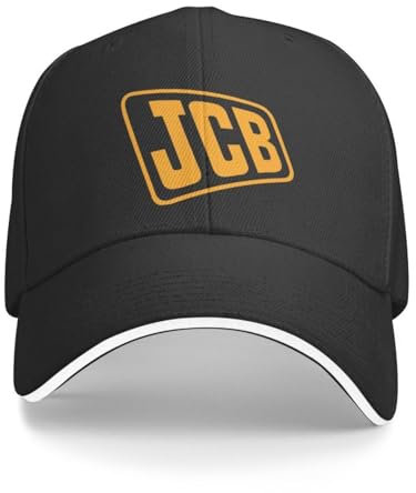 Baseballkappe Hip Hop Sonnenhut Punk JCB Baseballkappe Damen Herren Atmungsaktiv Papa Hut Sonnenschutz Geburtstagsgeschenk für Männer Frauen