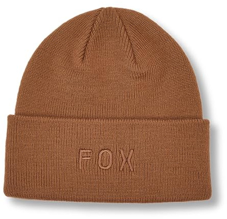 Fox Winter Wordmark Beanie Walnut OS
