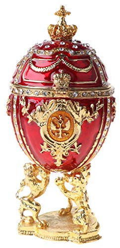 Faberge-Egg-Serie, handbemalt, Schmuckkästchen, einzigartiges Geschenk für Ostern, Heimdekoration, Sammlerstück, Schmuck, Spieluhr