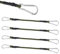 Elastici con ganci, 4 pezzi, per esterni, tenditore elastico da 30 cm,corda elastica con gancio, set di elastici versatili per tende da sole, giardino, bicicletta, aut