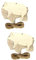 STOBOK 2 Sets Einzigartige Holzanhänger in Schweineform Unvollendete Form Blanko Für Dekoration Hochzeitsgeschenk Personalisiertes Etikett 10 Stück * 2