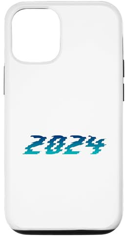 Custodia per iPhone 14 Pro 2024 Capodanno Futuro Arte Artsy Futuristico My Year Tech