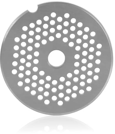 Mahlzeit Lochscheibe ø 3 mm für Profi Fleischwolf elektrisch | ø 6 cm | Ersatzzubehör, Edelstahl Platten Messer, Lochscheibenersatz, Aufsatz Fleischwolf professionell