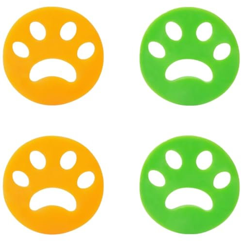 WBZOWRB 4 Piezas Recogedor De Pelo Para Lavadora,Lavadora De Recogedor De Pelo,Lavadora Anti-Bolas De Pelo,Limpiador De Pieles De Animales,Lavadora De Pelo