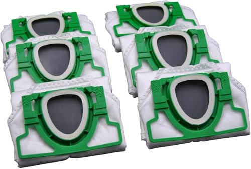 ASPIRAPOLVERE FOLLETTO VK200 / VK220 6 SACCHETTI ASPIRAPOLVERE NO ORIGIANALI COMPATIBILI CON 57920 51377