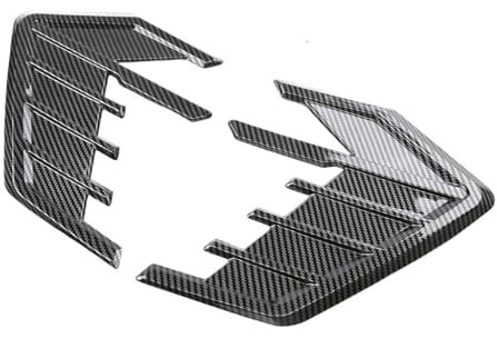 GTEVDK Auto Kotflügel Seitenschlitze Lufteinlass Dekor für Renault Twingo III Life Zen Intens Vibes 2014-2025,Seitenflügel Lüftungsschlitze Dekorative Außenzubehör,A6-Carbon Fiber