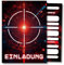 HIDEBLOOM I Lasertag Einladungskarten Kindergeburtstag Jungen I 12 Stück I DIN A6 (10,5 cm x 14,8 cm) I Einladung Geburtstag Lasertag I Gaming Party I Einladungskarten Laser Tag Fadenkreuz