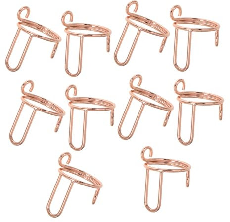 Healeved 10pcs Wudu Nail Rings Adjustable Artificial Nail Rings Detachable Fingertip Bands Reusable Manicure for Muslim Women Girls