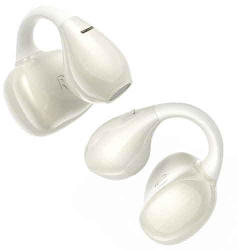 Lytmi CozyClip Open Ear Kopfhörer, 5.4 Bluetooth Kopfhörer, Leicht und Bequem Clip On Kopfhörer, 22 Std Spielzeit, IPX4 wasserdichte kopfhörer Kabellos Bluetooth für Laufen, Sport-Beige