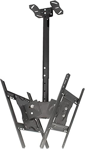 Ceiling TV Mount Bracket for 32 55 LCD TVs Extra Long Arm Adjustable Height 360° Rotation Tilting TV Stand