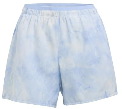 adidas Women's Terrex Multi Spray Dye CLIMA365 Shorts, White/Glow Blue, 18