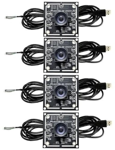 Knoruley 4 Stück 100-Grad-Kameramodul 1 MP OV9732 1280 X 720 USB Kostenloser Treiber Manueller, mit 3 Meter Kabel für WinXP/7/8/10