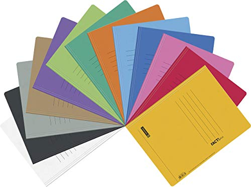 Brunnen Schnellhefter, aus Pappe, 13 Farben, extra stark, 375 g/m², 13er Pack, Farb Mix, 1