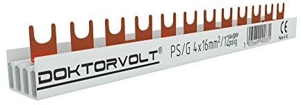 4P Phasenschiene Gabel 12-polig 16mm2 Sammelschiene Drehstromschiene Kammschiene CE DV 2831