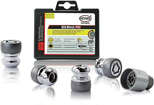 Fits Honda Jazz Heyner Germany Locking Wheel Nuts Set 4 Car Security Locks Anti-theft 369/5 M12x1.5